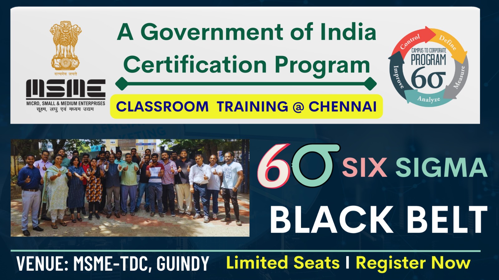 UPCOMING BATCH 1 CLASSROOM TRAINING Vision Excellence