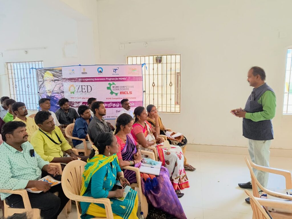 Empowering Small Businesses: A Recap of the 3-Day Awareness Camp on ZED & MSME Competitive (LEAN) Scheme MCLS at Salem